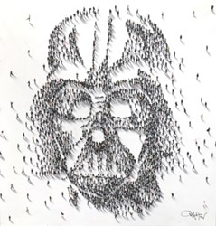 Disney Darth by Craig Alan - Mixed Media on Board sized 40x40 inches. Available from Whitewall Galleries